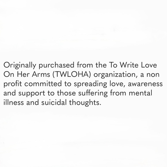 🌈 6/$60 The Storm will Pass Large Tank Blue Tie Dye To Write Love On Her Arms - Picture 3 of 5